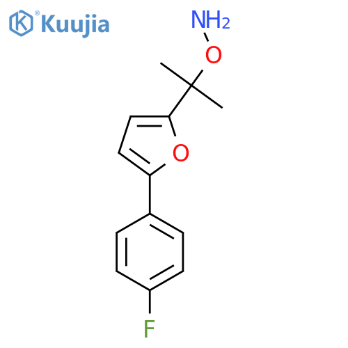 O-{2-5-(4-fluorophenyl)furan-2-ylpropan-2-yl}hydroxylamine structure
