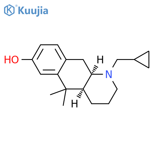 Benzo[g]quinolin-7-ol, 1-(cyclopropylmethyl)-1,2,3,4,4a,5,10,10a-octahydro-5,5-dimethyl-, cis- (8CI,9CI) structure