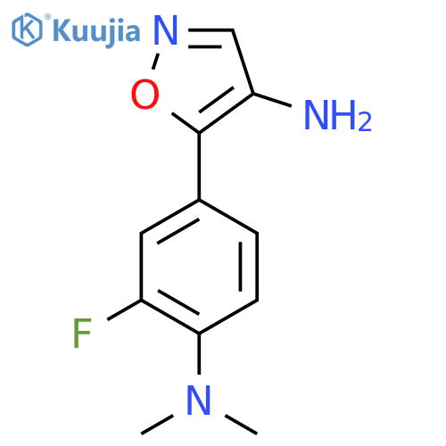 5-4-(dimethylamino)-3-fluorophenyl-1,2-oxazol-4-amine structure