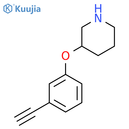 3-(3-ethynylphenoxy)piperidine structure