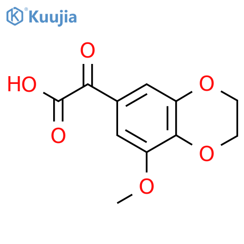 2-(8-methoxy-2,3-dihydro-1,4-benzodioxin-6-yl)-2-oxoacetic acid structure