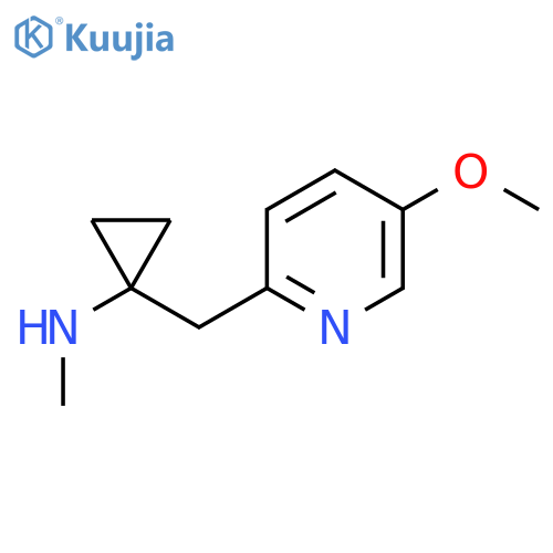 1-(5-methoxypyridin-2-yl)methyl-N-methylcyclopropan-1-amine structure