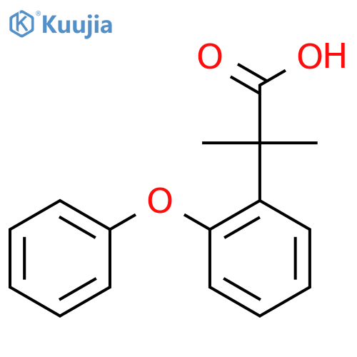 2-methyl-2-(2-phenoxyphenyl)propanoic acid structure