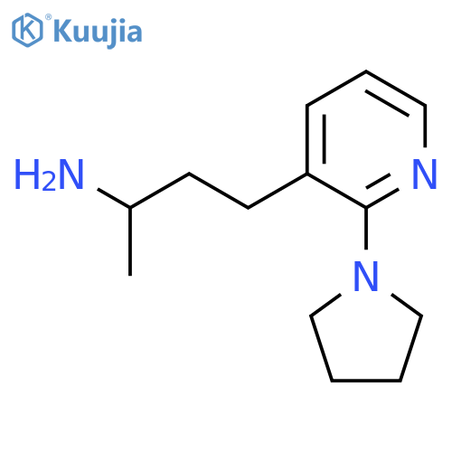 4-2-(pyrrolidin-1-yl)pyridin-3-ylbutan-2-amine structure