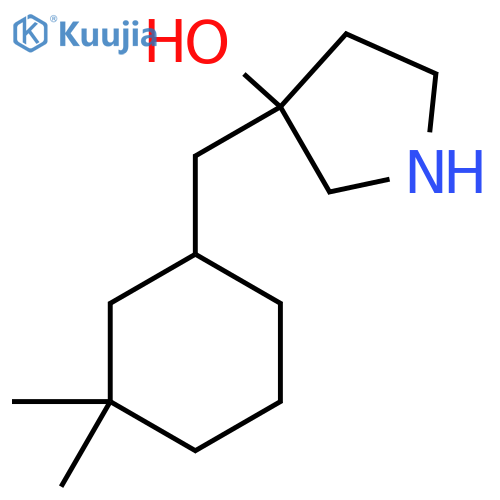 3-(3,3-dimethylcyclohexyl)methylpyrrolidin-3-ol structure