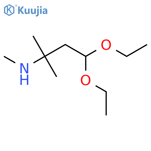 (4,4-diethoxy-2-methylbutan-2-yl)(methyl)amine structure