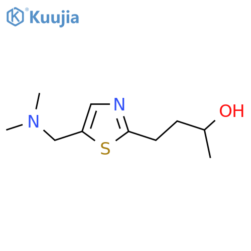 4-{5-(dimethylamino)methyl-1,3-thiazol-2-yl}butan-2-ol structure