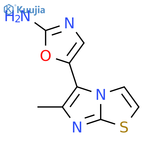 5-{6-methylimidazo2,1-b1,3thiazol-5-yl}-1,3-oxazol-2-amine structure