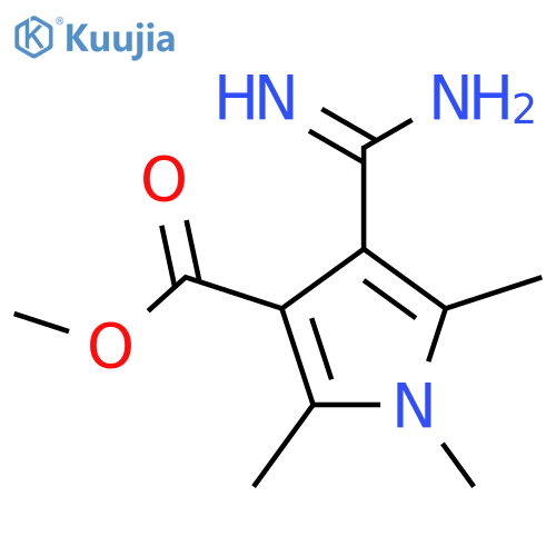methyl 4-carbamimidoyl-1,2,5-trimethyl-1H-pyrrole-3-carboxylate structure