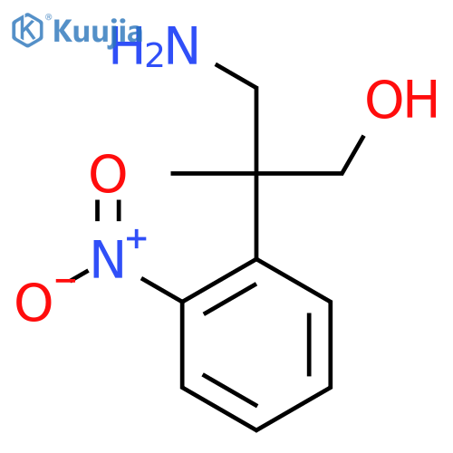 3-amino-2-methyl-2-(2-nitrophenyl)propan-1-ol structure