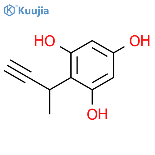 2-(but-3-yn-2-yl)benzene-1,3,5-triol structure