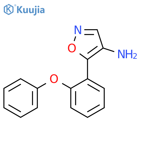 5-(2-phenoxyphenyl)-1,2-oxazol-4-amine structure