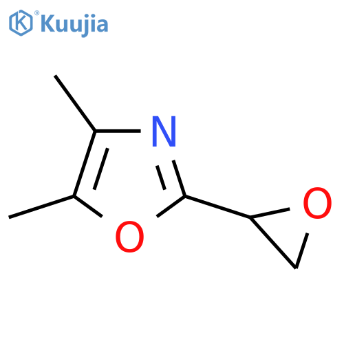 4,5-dimethyl-2-(oxiran-2-yl)-1,3-oxazole structure