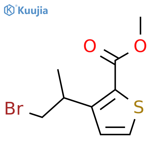 methyl 3-(1-bromopropan-2-yl)thiophene-2-carboxylate structure