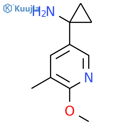 1-(6-methoxy-5-methylpyridin-3-yl)cyclopropan-1-amine structure