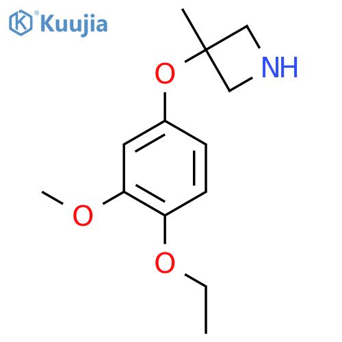 3-(4-ethoxy-3-methoxyphenoxy)-3-methylazetidine structure