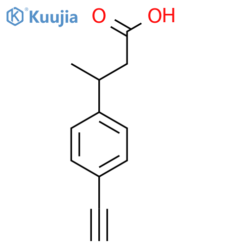 3-(4-ethynylphenyl)butanoic acid structure