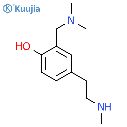 2-(dimethylamino)methyl-4-2-(methylamino)ethylphenol structure