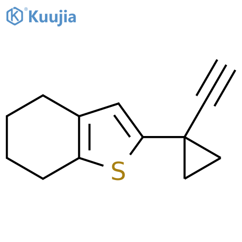 2-(1-ethynylcyclopropyl)-4,5,6,7-tetrahydro-1-benzothiophene structure