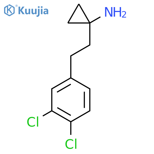 1-2-(3,4-dichlorophenyl)ethylcyclopropan-1-amine structure