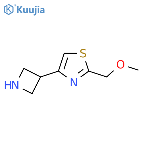 4-(azetidin-3-yl)-2-(methoxymethyl)-1,3-thiazole structure