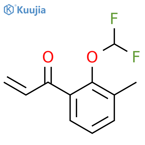 1-2-(difluoromethoxy)-3-methylphenylprop-2-en-1-one structure