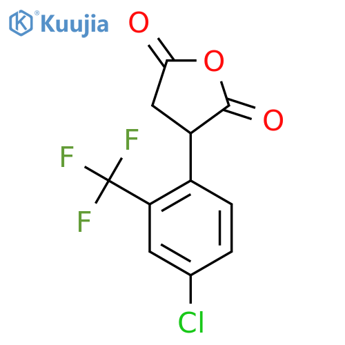 3-4-chloro-2-(trifluoromethyl)phenyloxolane-2,5-dione structure