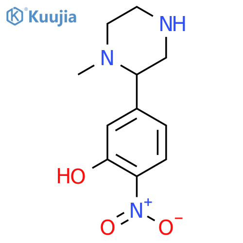 5-(1-methylpiperazin-2-yl)-2-nitrophenol structure
