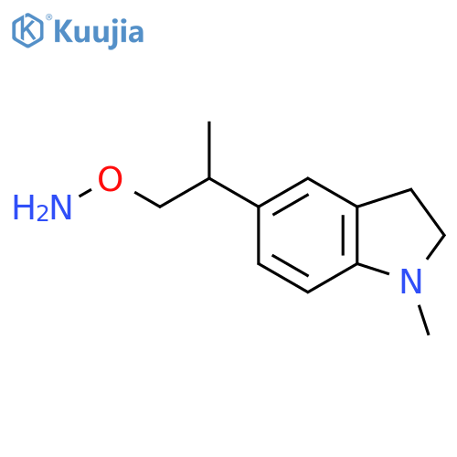 O-2-(1-methyl-2,3-dihydro-1H-indol-5-yl)propylhydroxylamine structure
