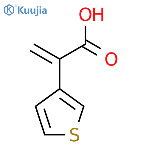 2-(thiophen-3-yl)prop-2-enoic acid structure