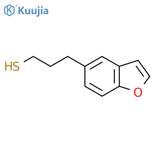 3-(1-benzofuran-5-yl)propane-1-thiol structure