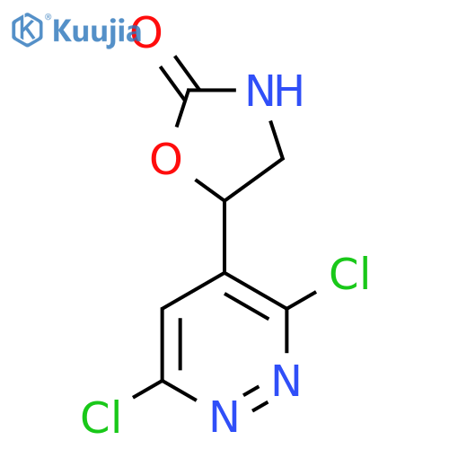 5-(3,6-dichloropyridazin-4-yl)-1,3-oxazolidin-2-one structure