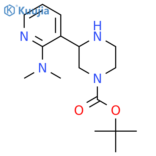 tert-butyl 3-2-(dimethylamino)pyridin-3-ylpiperazine-1-carboxylate structure