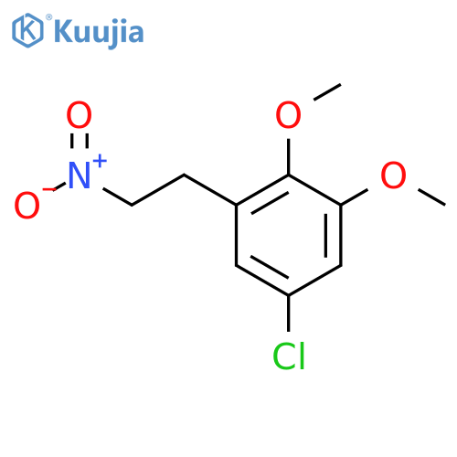 5-chloro-1,2-dimethoxy-3-(2-nitroethyl)benzene structure