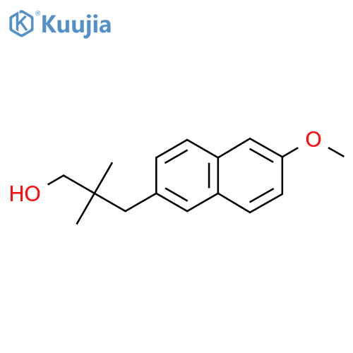 3-(6-methoxynaphthalen-2-yl)-2,2-dimethylpropan-1-ol structure