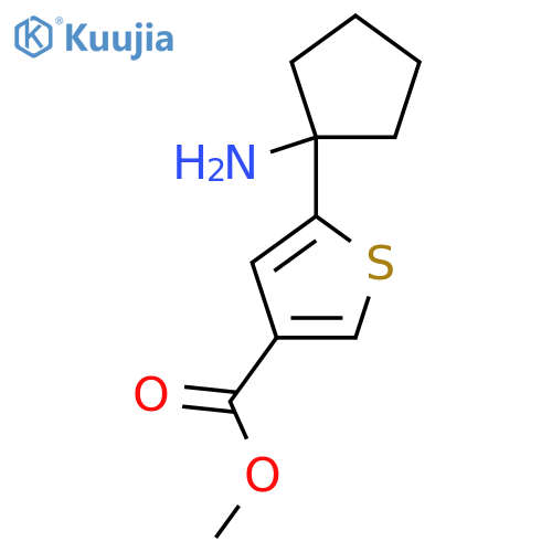 methyl 5-(1-aminocyclopentyl)thiophene-3-carboxylate structure