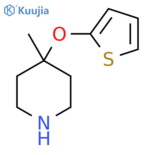 4-methyl-4-(thiophen-2-yloxy)piperidine structure