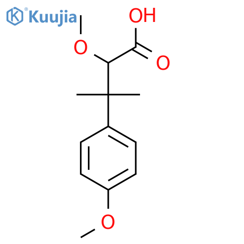 2-methoxy-3-(4-methoxyphenyl)-3-methylbutanoic acid structure