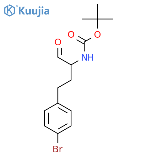 tert-butyl N-4-(4-bromophenyl)-1-oxobutan-2-ylcarbamate structure