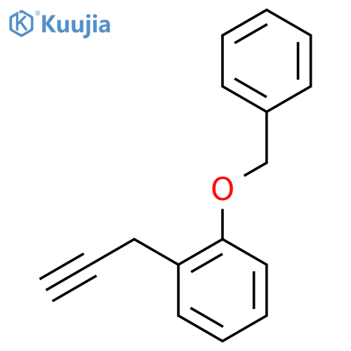 1-(benzyloxy)-2-(prop-2-yn-1-yl)benzene structure