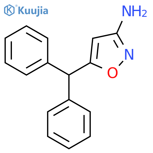 5-(diphenylmethyl)-1,2-oxazol-3-amine structure