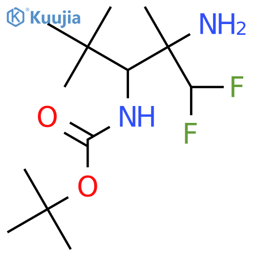 tert-butyl N-(2-amino-1,1-difluoro-2,4,4-trimethylpentan-3-yl)carbamate structure