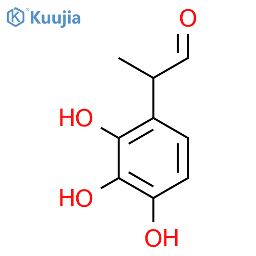 2-(2,3,4-trihydroxyphenyl)propanal structure