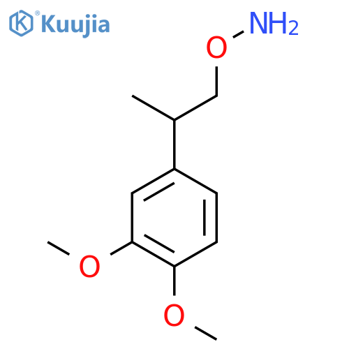 O-2-(3,4-dimethoxyphenyl)propylhydroxylamine structure