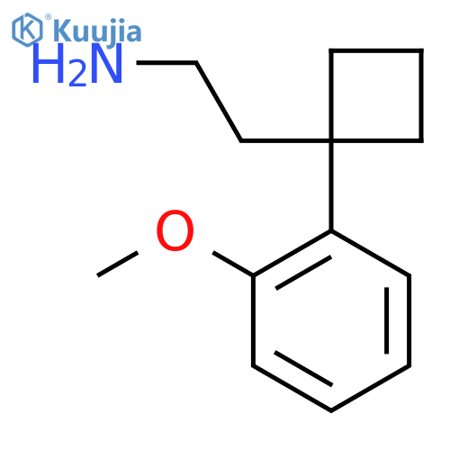 2-1-(2-methoxyphenyl)cyclobutylethan-1-amine structure