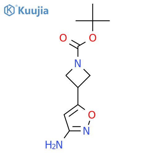 tert-butyl 3-(3-amino-1,2-oxazol-5-yl)azetidine-1-carboxylate structure