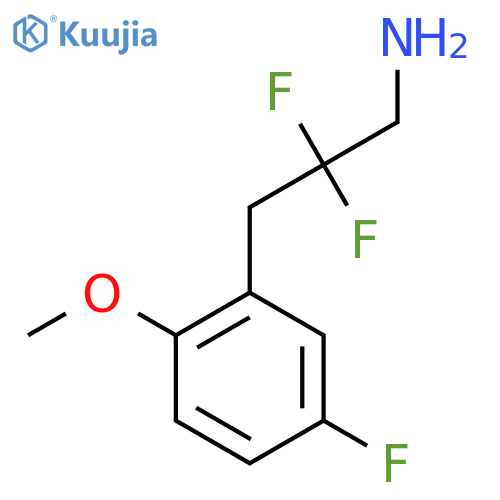 2,2-difluoro-3-(5-fluoro-2-methoxyphenyl)propan-1-amine structure