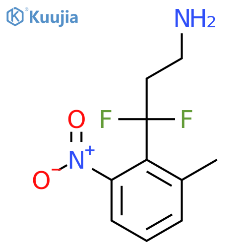 3,3-difluoro-3-(2-methyl-6-nitrophenyl)propan-1-amine structure