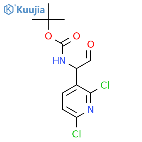 tert-butyl N-1-(2,6-dichloropyridin-3-yl)-2-oxoethylcarbamate structure