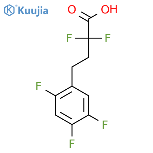 2,2-difluoro-4-(2,4,5-trifluorophenyl)butanoic acid structure